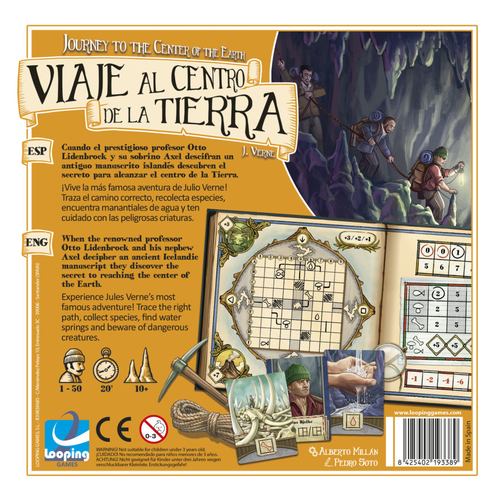 Journey to the Center of the Earth, Board Game